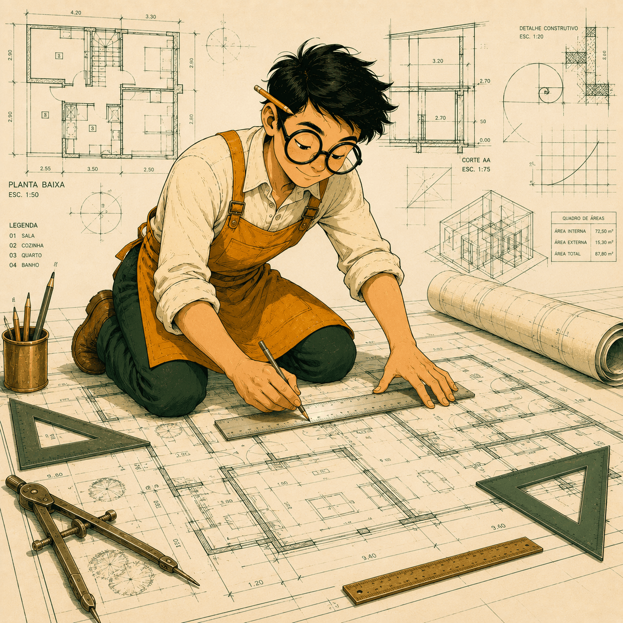 Ilustração do arquétipo O Arquiteto