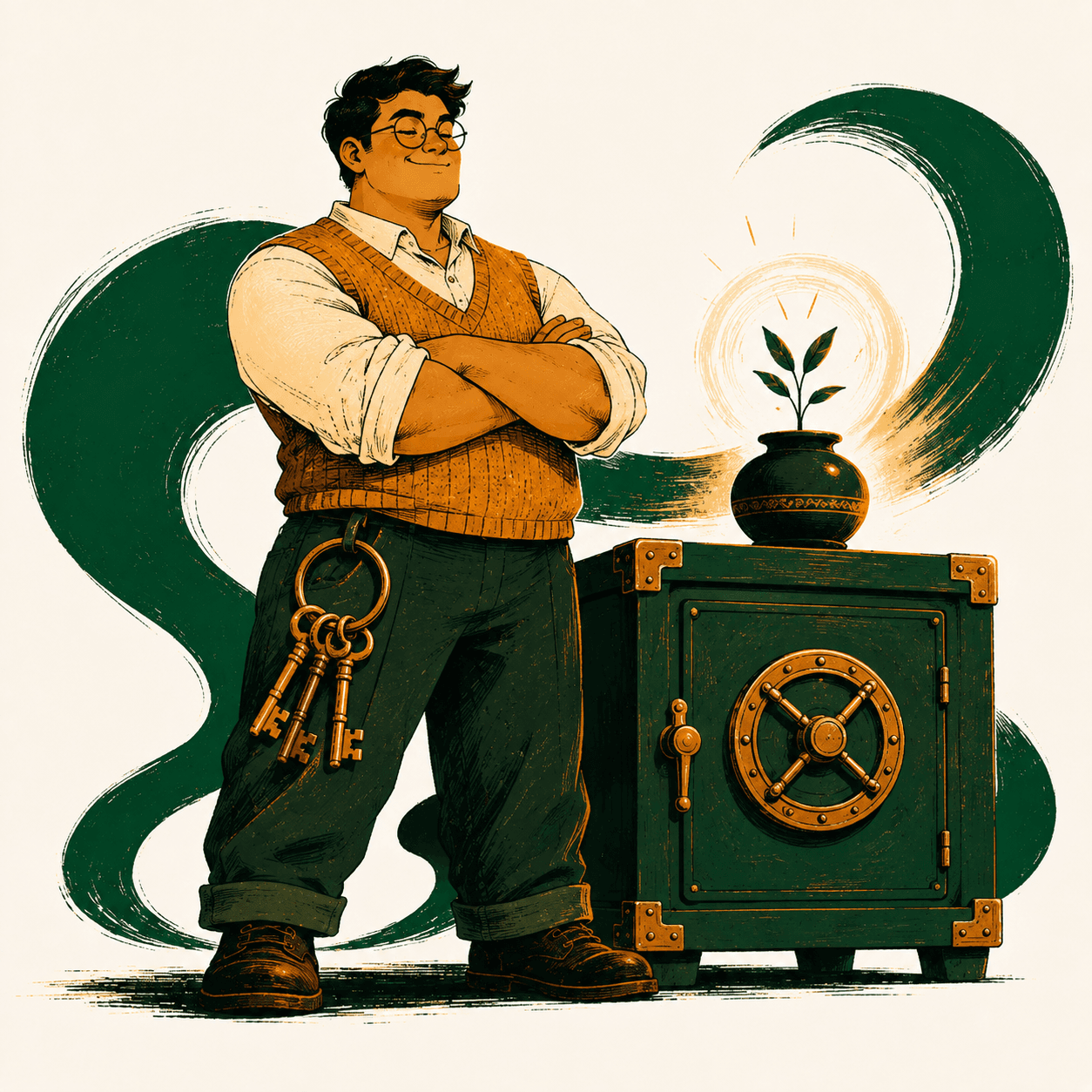 Ilustração do arquétipo O Guardião