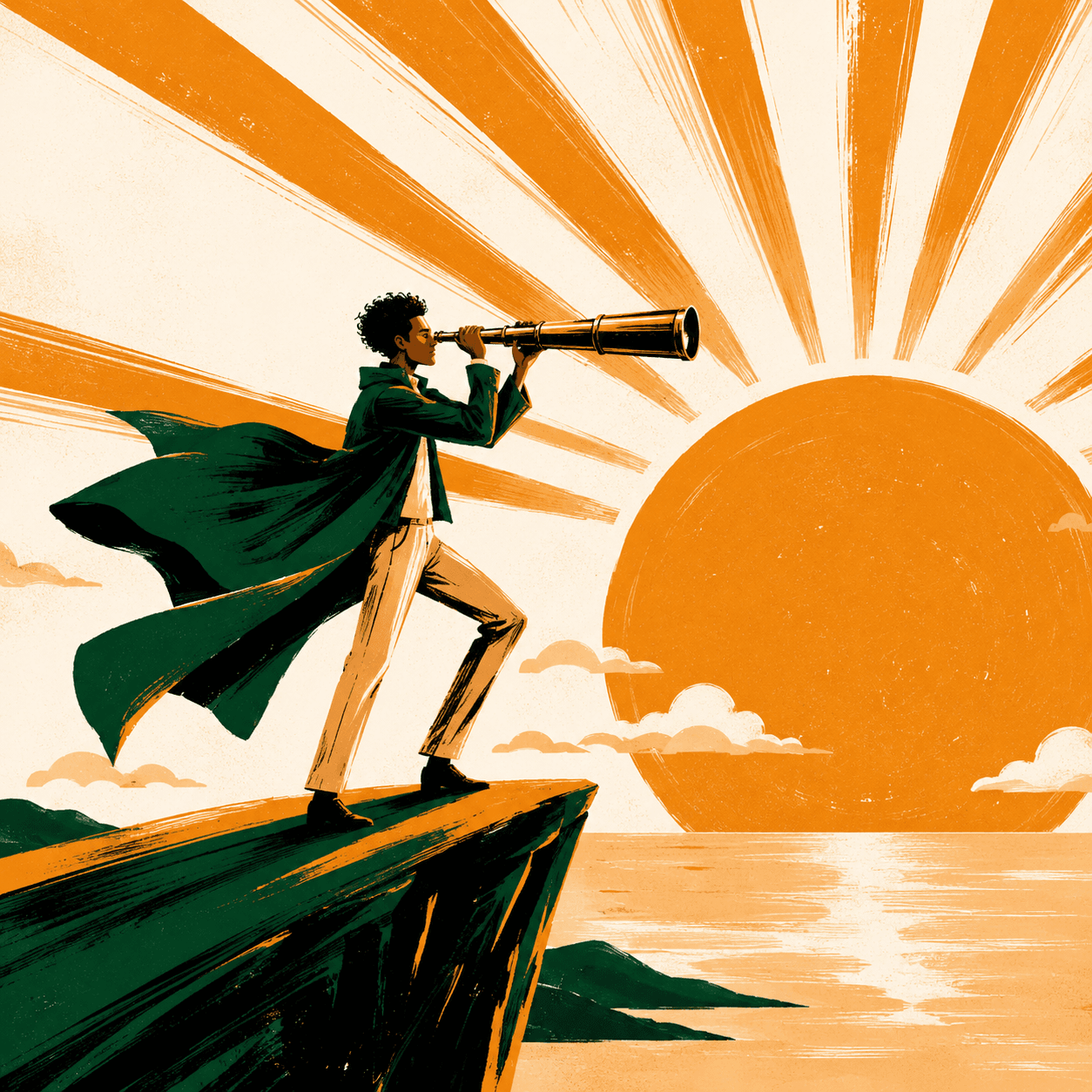 Ilustração do arquétipo O Visionário